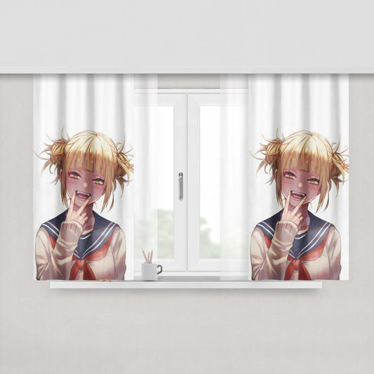 Himiko Toga Naughty My Hero Academia Peach Skin Window Curtains