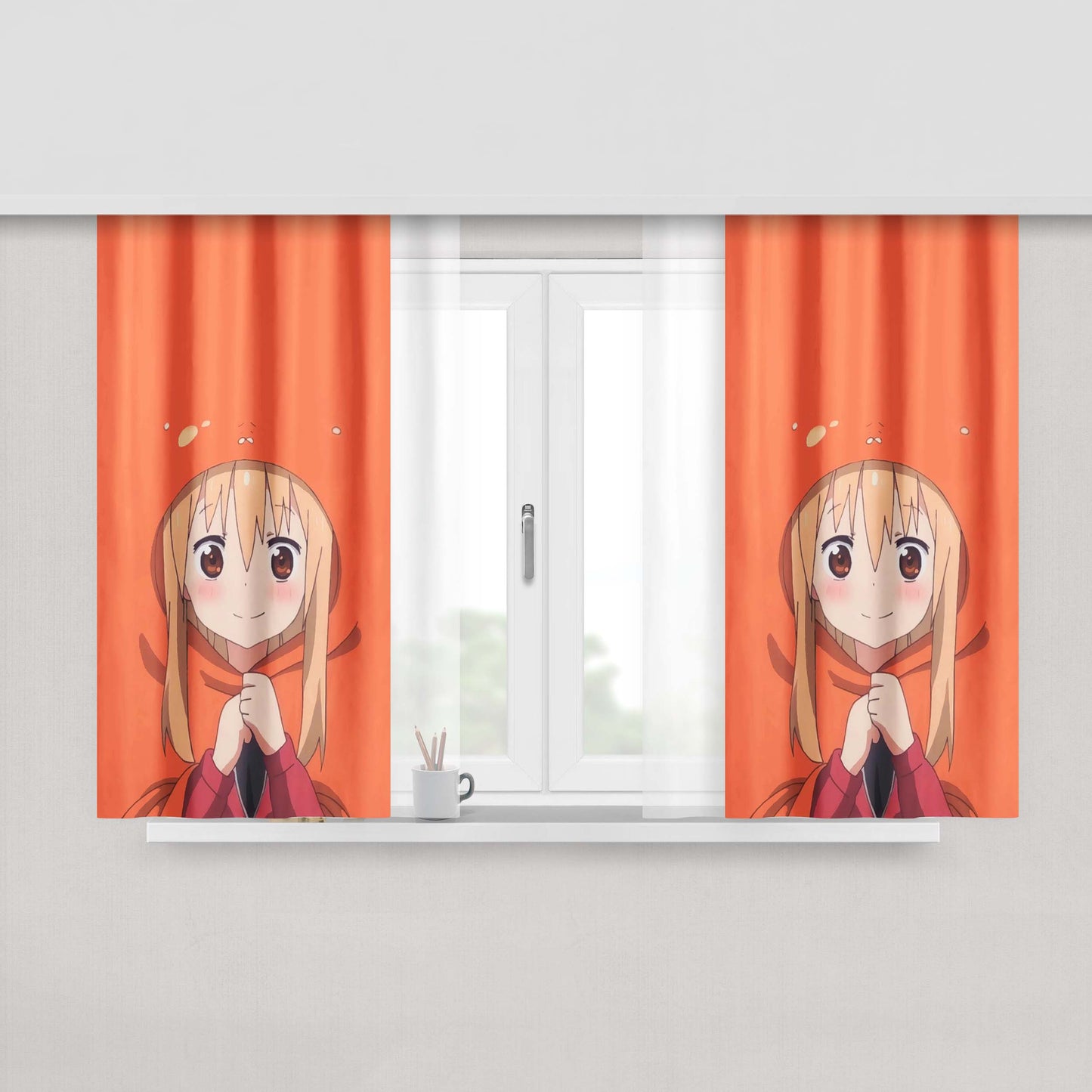 Himouto! Umaru-Chan Minimalist 2 Peach Skin Window Curtains