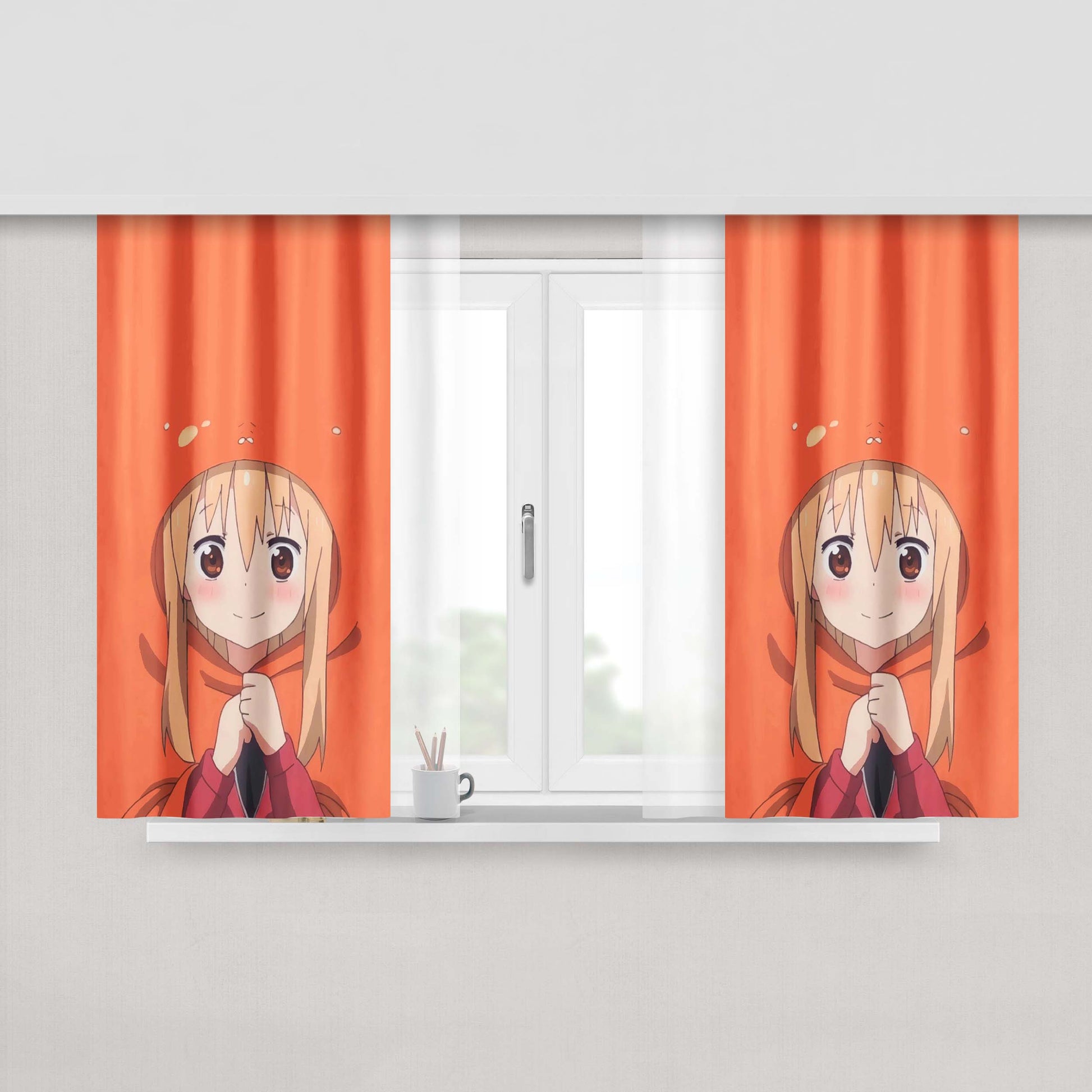 Himouto! Umaru-Chan Minimalist 2 Peach Skin Window Curtains