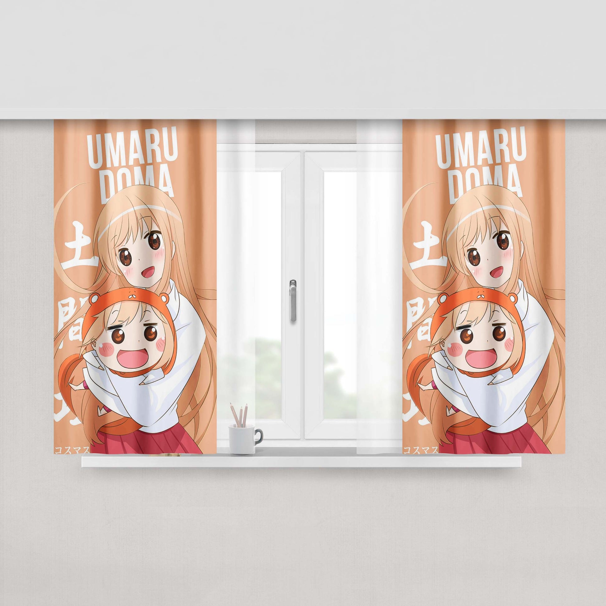 Himouto! Umaru-Chan Minimalist Peach Skin Window Curtains