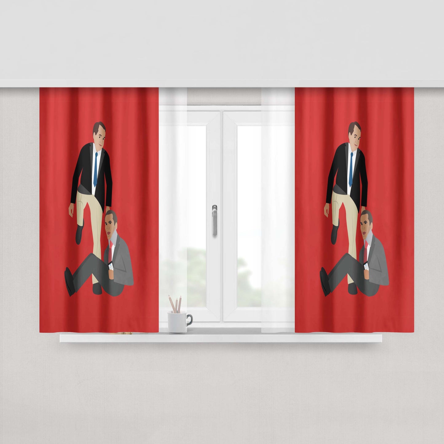 Hinkie'S Revenge Peach Skin Window Curtains