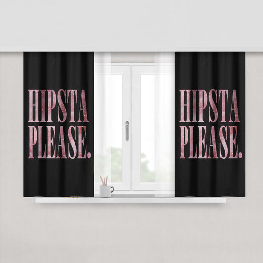 Hipsta Please Peach Skin Window Curtains