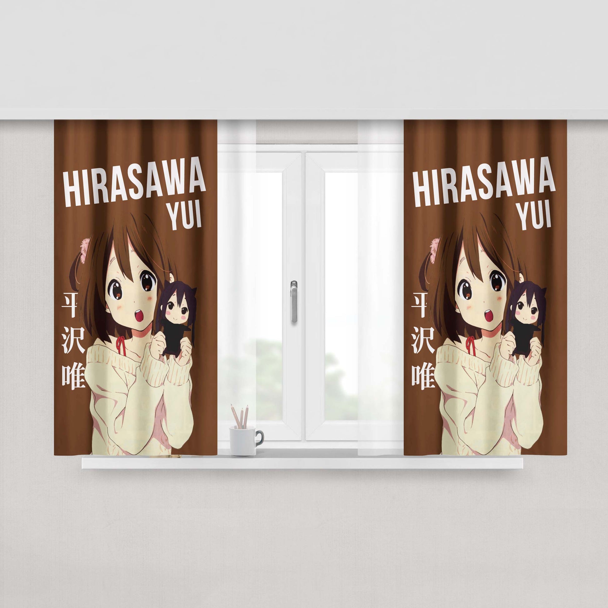 Hirasawa Yui Peach Skin Window Curtains