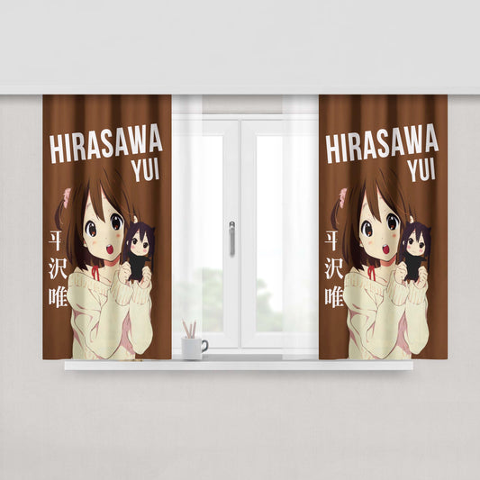 Hirasawa Yui Peach Skin Window Curtains