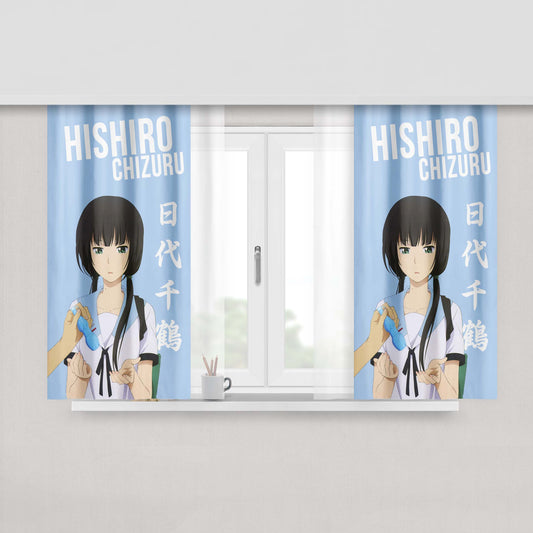 Hishiro Chizuru Peach Skin Window Curtains