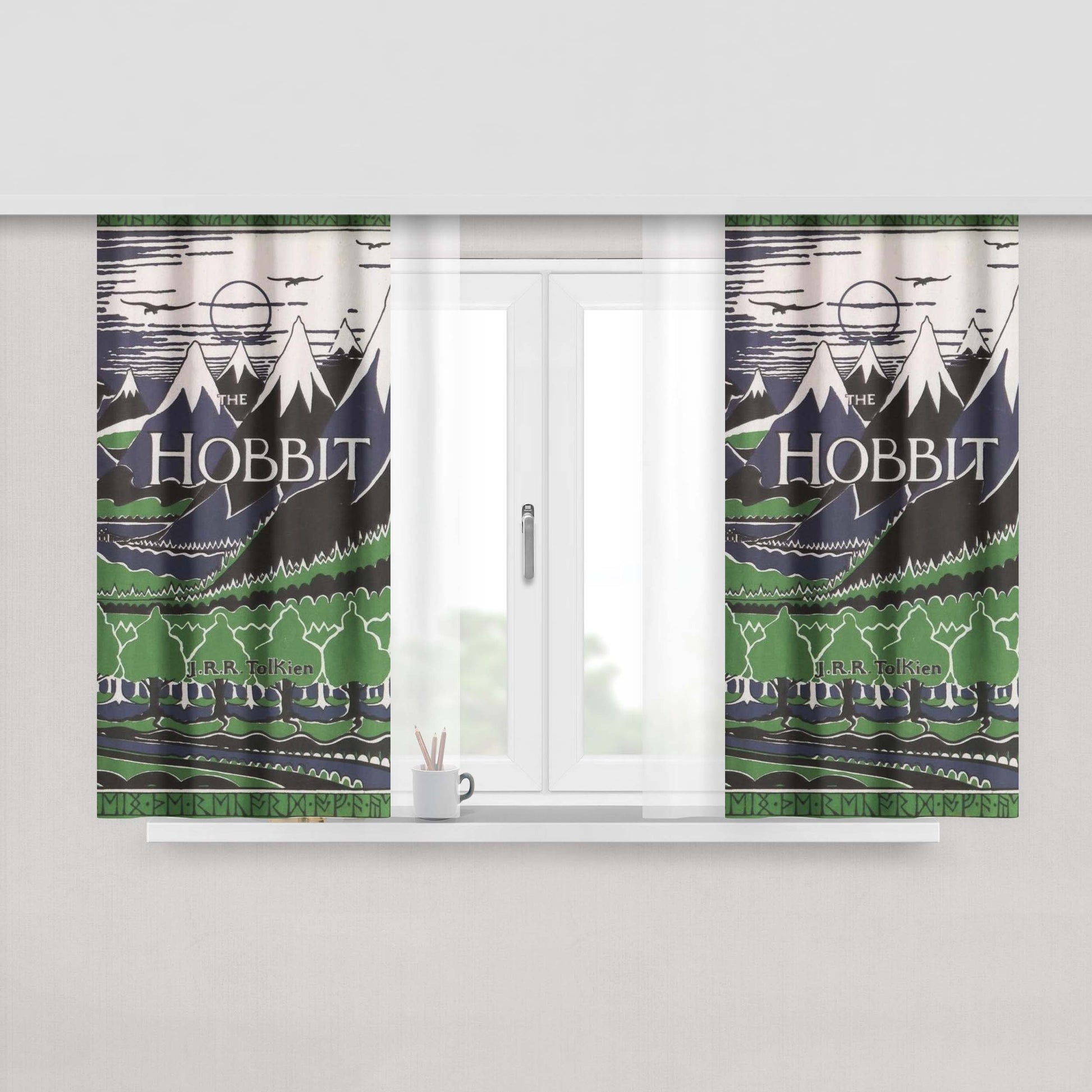 Hobbit Jrr Tolkien Peach Skin Window Curtains