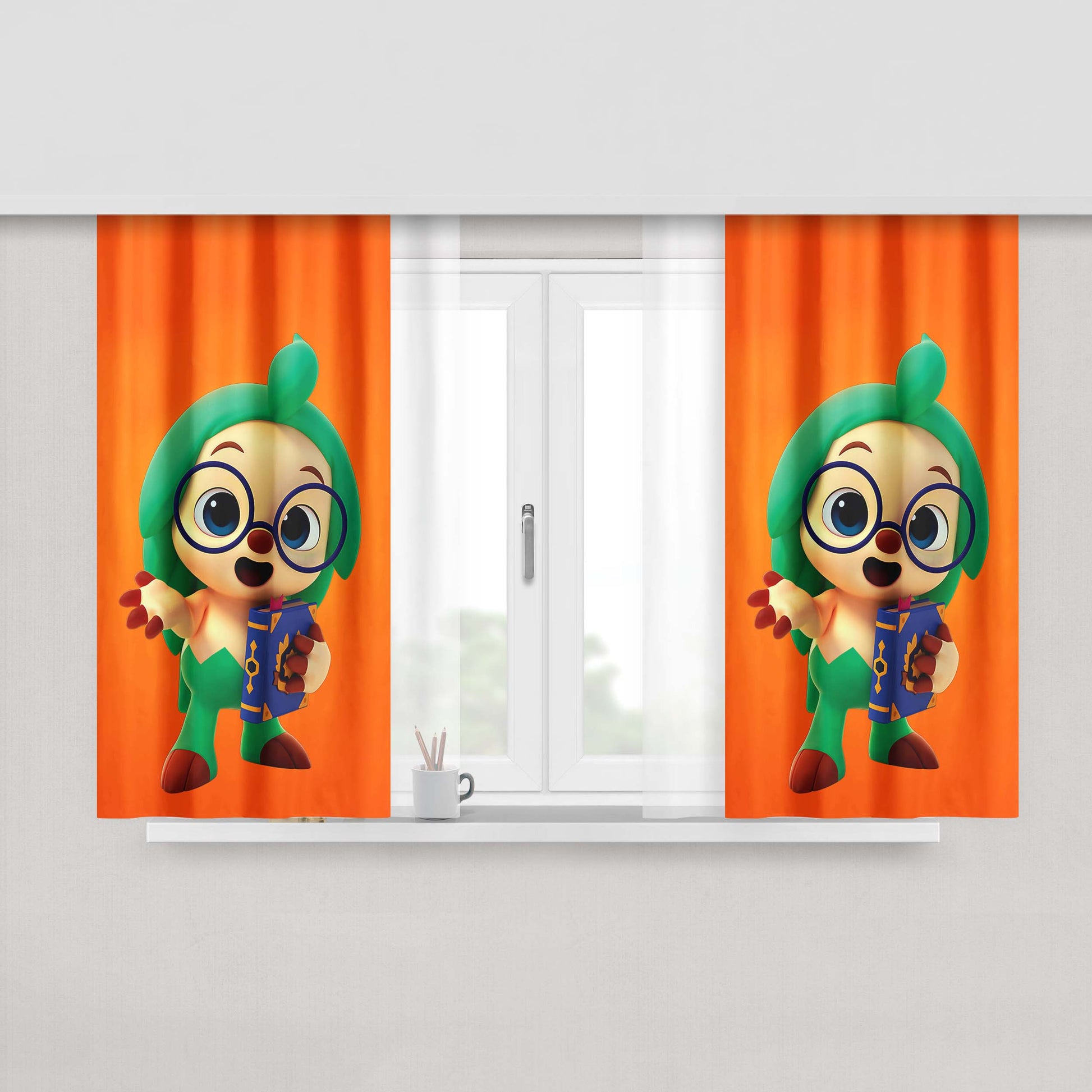 Hogi Pinkfong Peach Skin Window Curtains