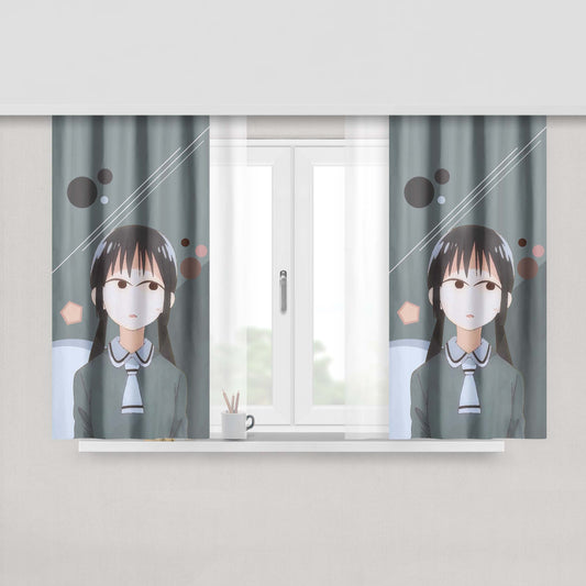 Honoka Honda Peach Skin Window Curtains