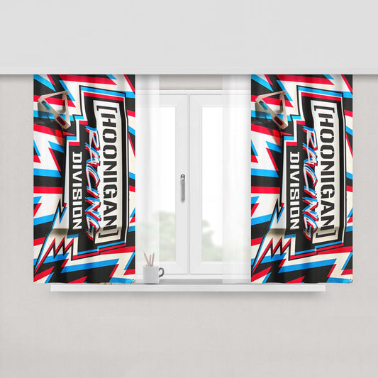 Hoonongan Racing Division Peach Skin Window Curtains