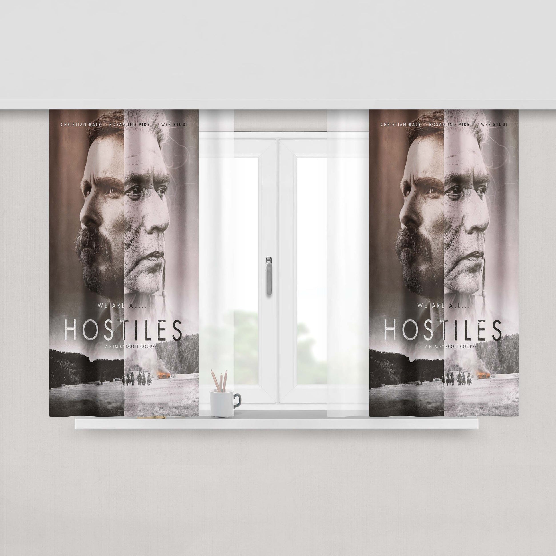 Hostiles Movie Wallpapers Peach Skin Window Curtains