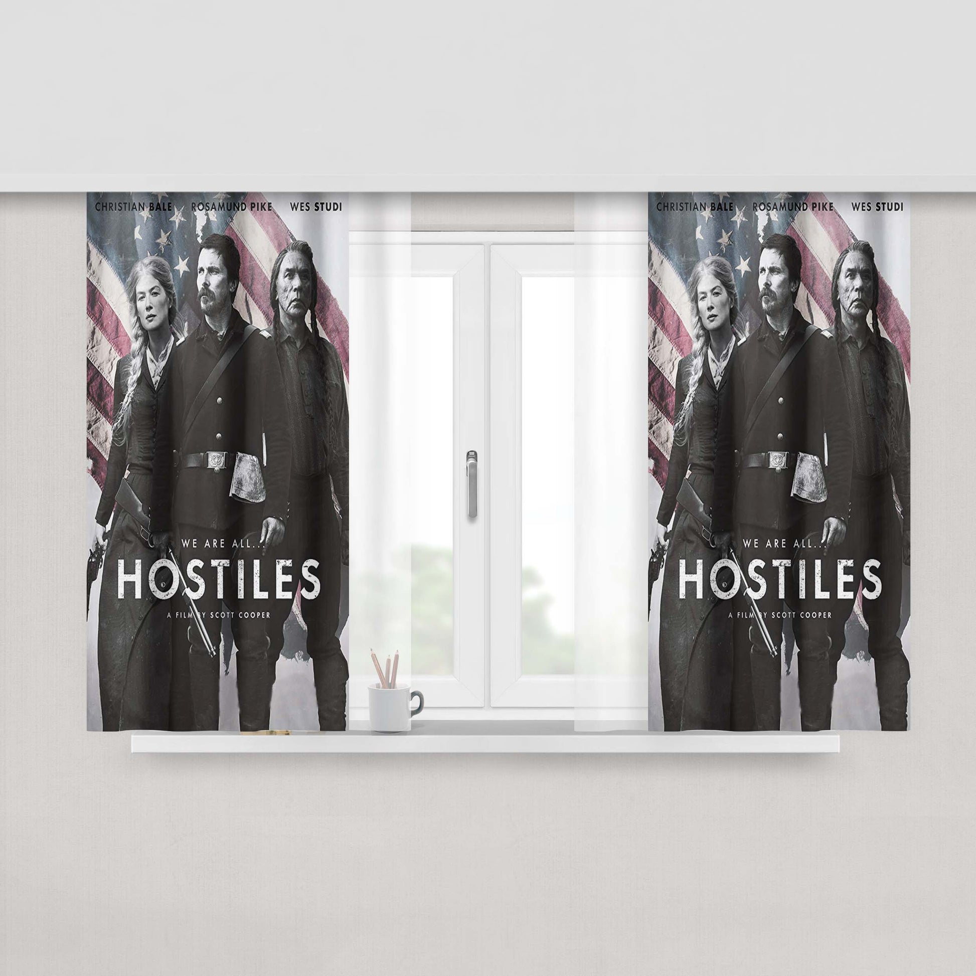 Hostiles Peach Skin Window Curtains