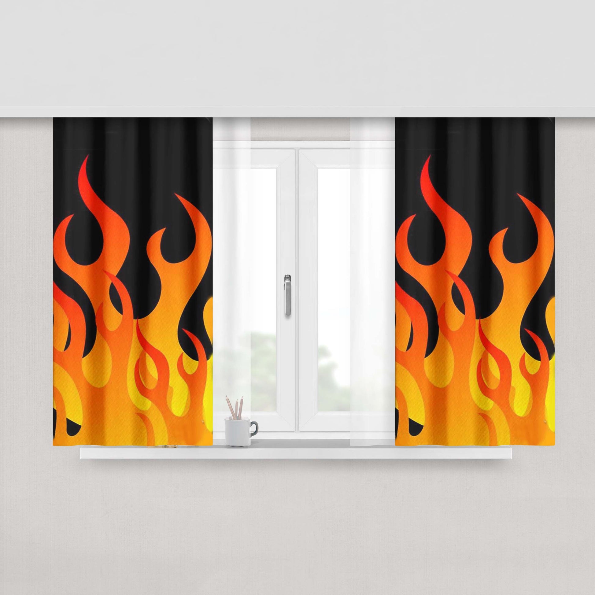 Hottie Peach Skin Window Curtains