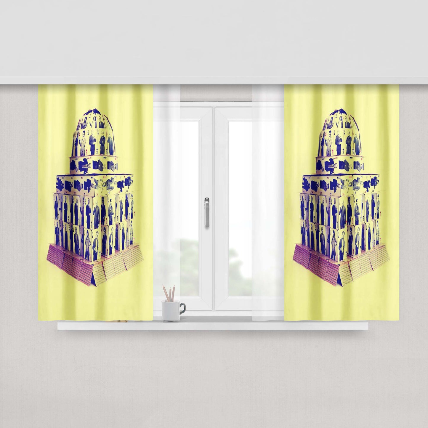 House Of Cards Political Drama Peach Skin Window Curtains