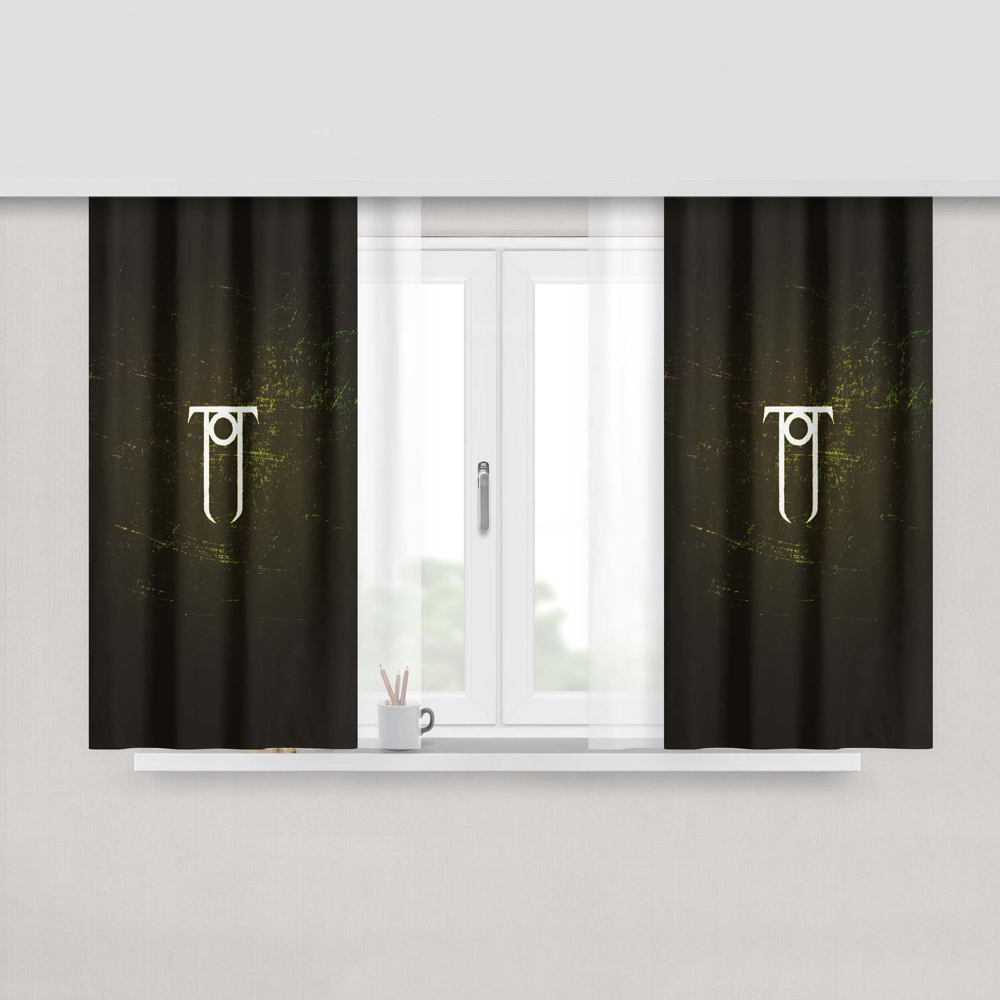 House Of Kings Fallen House Peach Skin Window Curtains