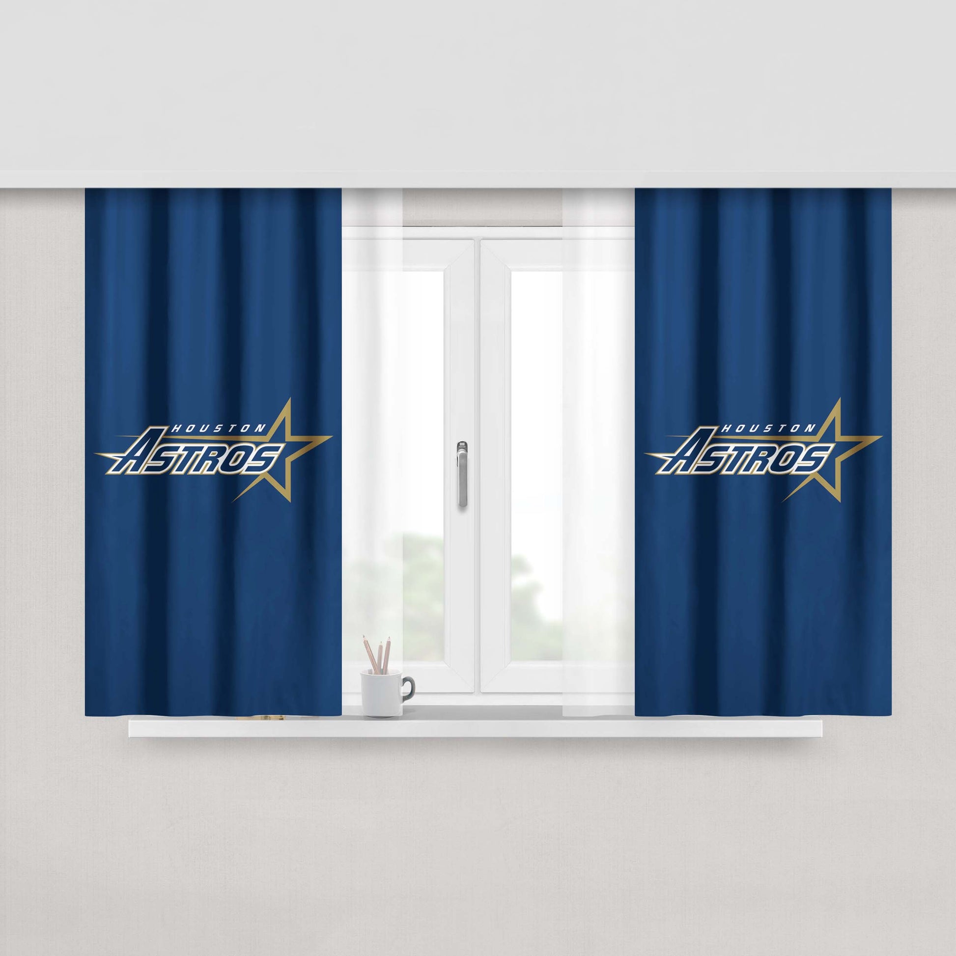 Houston Astros Iphone Wallpaper Peach Skin Window Curtains