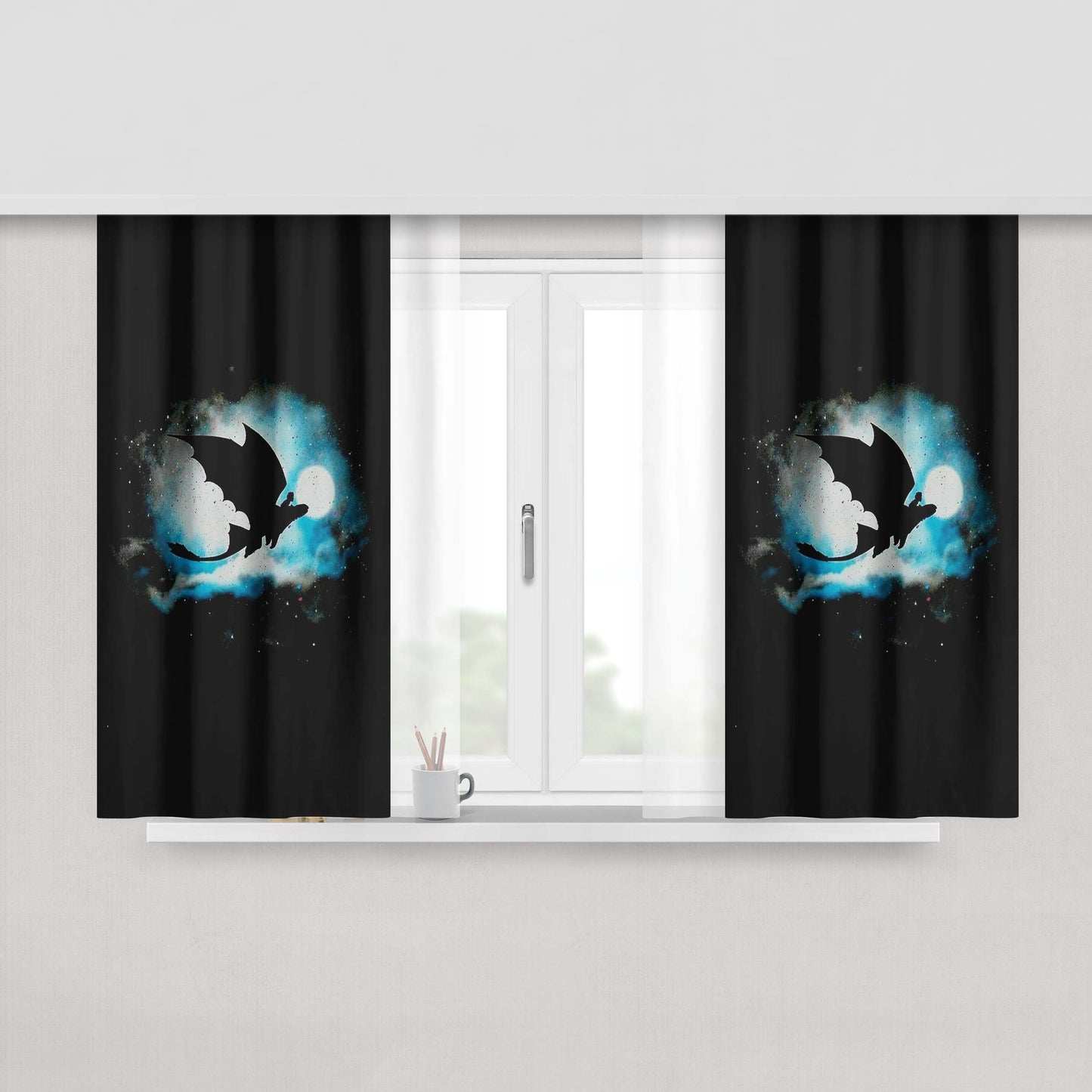 How To Dragon To Be A Viking Peach Skin Window Curtains