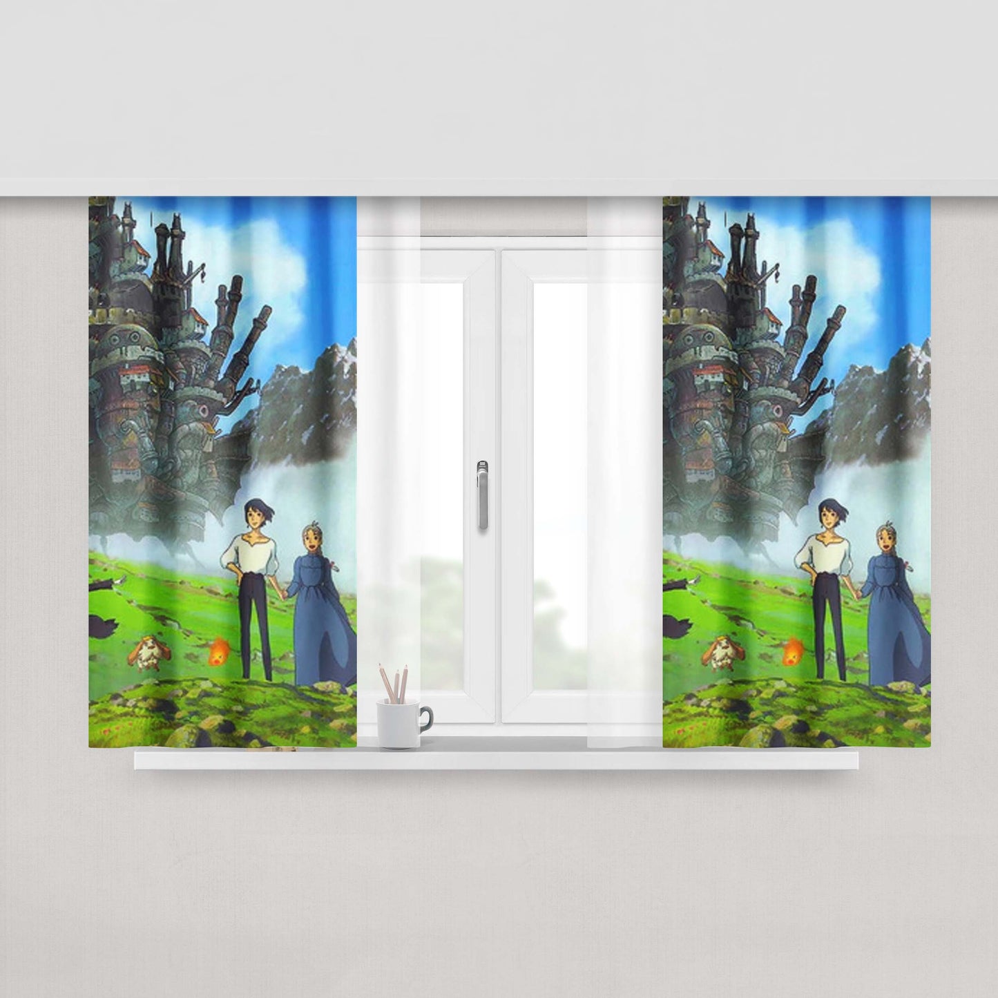 Howdy Peach Skin Window Curtains