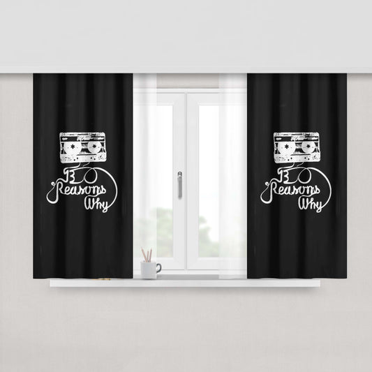 13 Reasons Why Tv Show Jay Asher Window Curtains