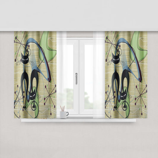 70S Groovy Sunshine Window Curtains