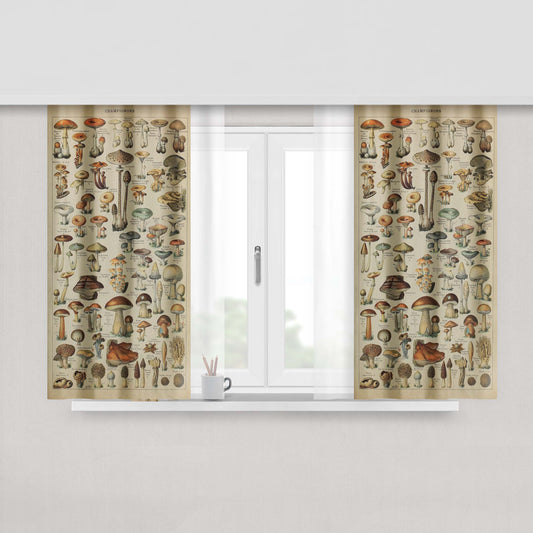 Adolphe Millot'S Mushroom Window Curtains