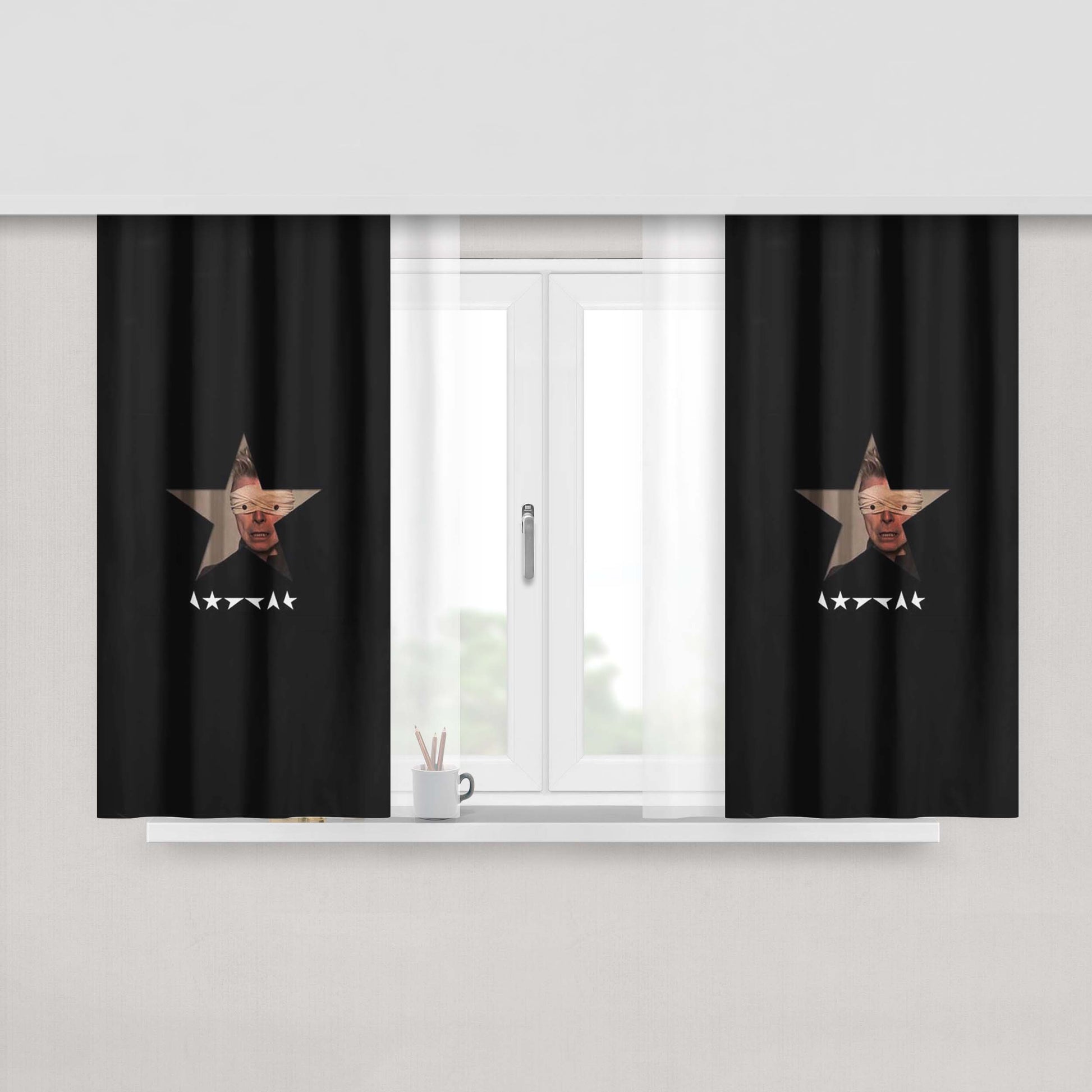 I Cant Give Everything Away David Bowie Window Curtains