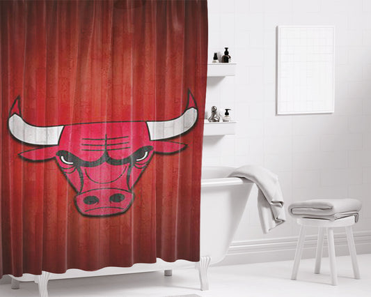 Chicago Bulls Zach Lavine Bathroom Shower Curtain Fabric Waterproof