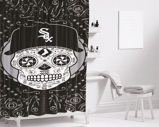 Chicago White Sox Portait Bathroom Shower Curtain Fabric Waterproof