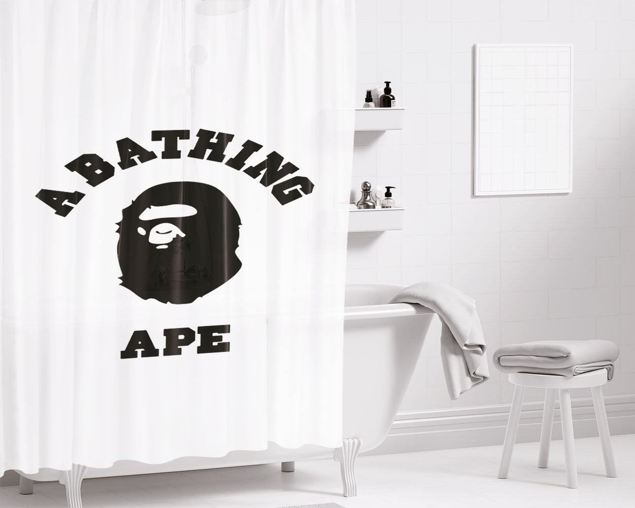 Clash Of Clans Halloween Bathroom Shower Curtain Fabric Waterproof | 66 X 72 Inch