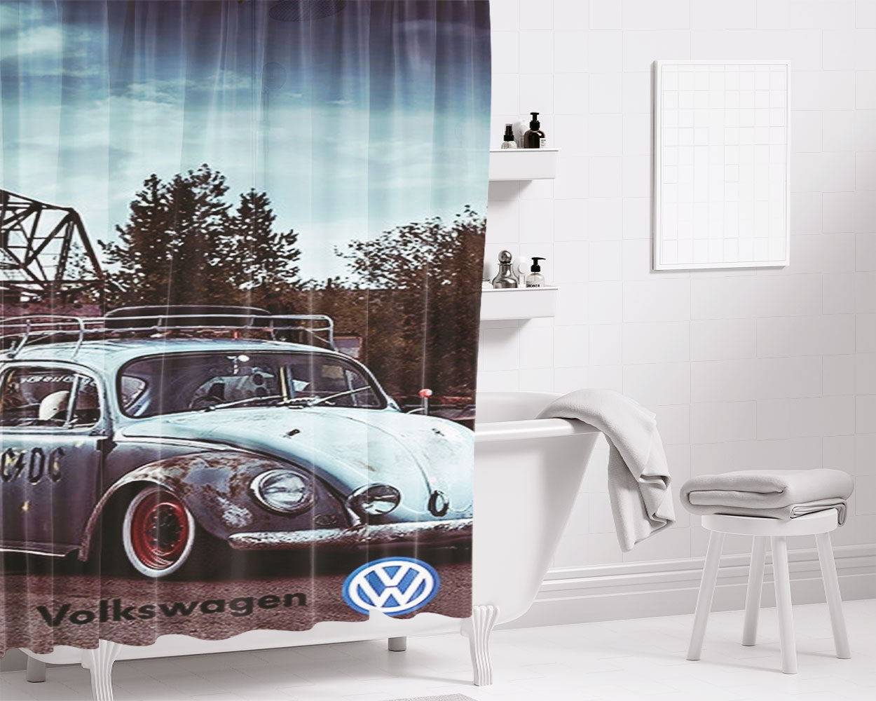 Classic A Bathing Ape Bathroom Shower Curtain Fabric Waterproof | 66 X 72 Inch