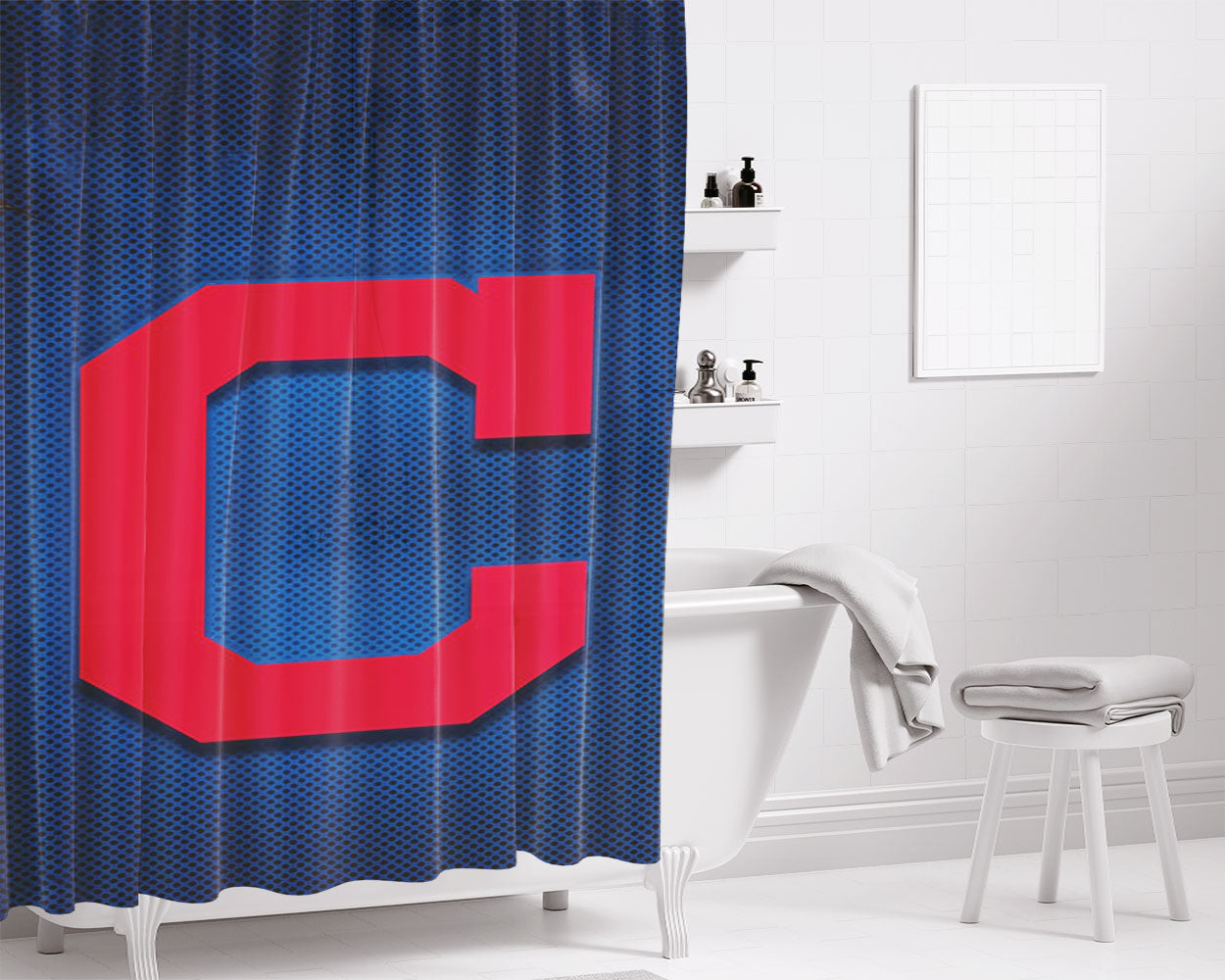 Clay Matthews Green Bay Packers Oil Art Bathroom Shower Curtain Fabric Waterproof | 66 X 72 Inch