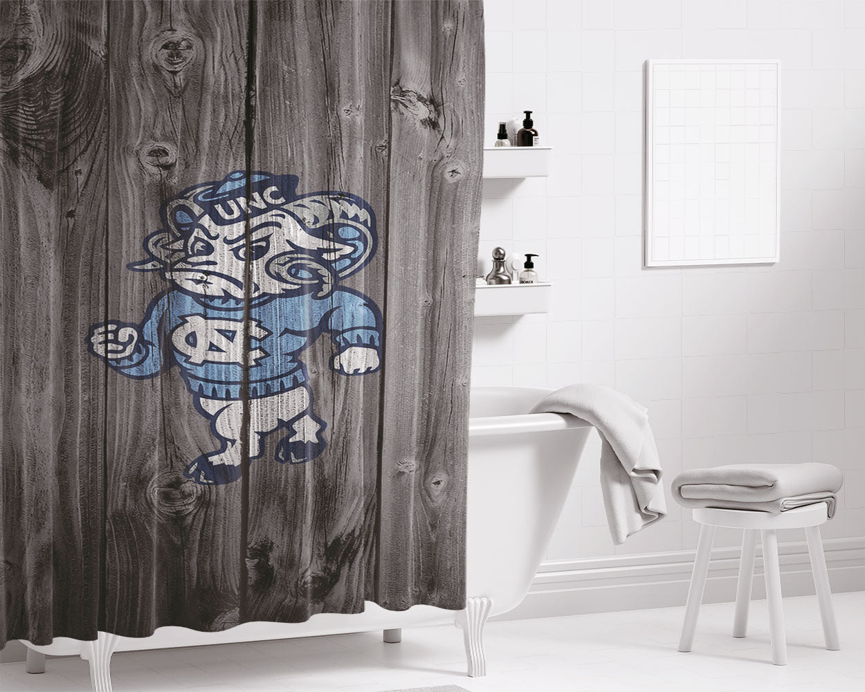 Colors Green Bay Packers Bathroom Shower Curtain Fabric Waterproof | 66 X 72 Inch
