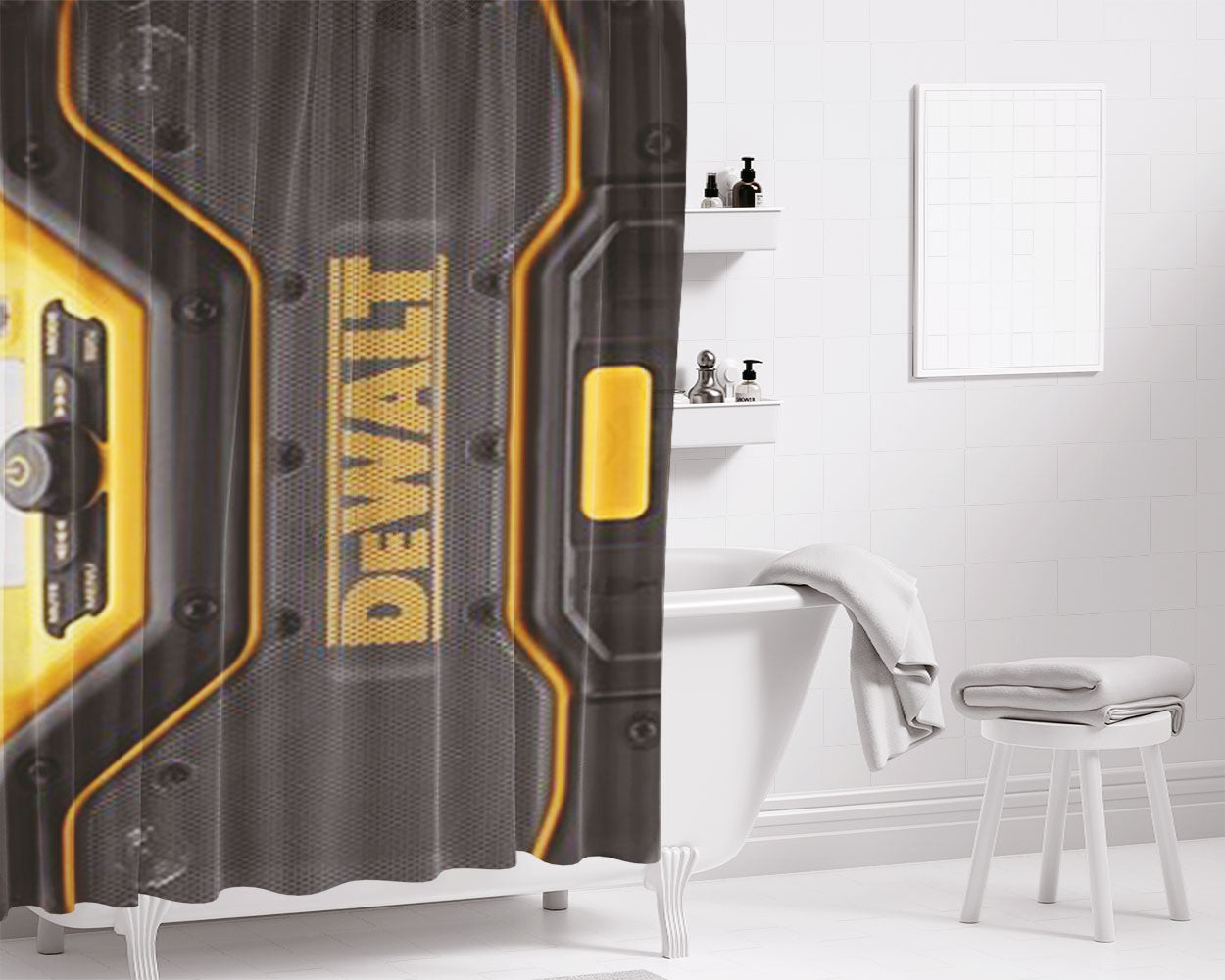 Dewalt 20V Max Lithium Ion 3 Per 8 Right Angle Drill Or Driver Bathroom Shower Curtain Fabric Waterproof | 66 X 72 Inch
