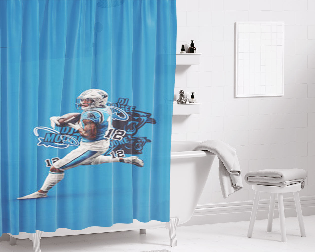 Disney Thankful For Friends Mickey And The Gang Bathroom Shower Curtain Fabric Waterproof | 66 X 72 Inch
