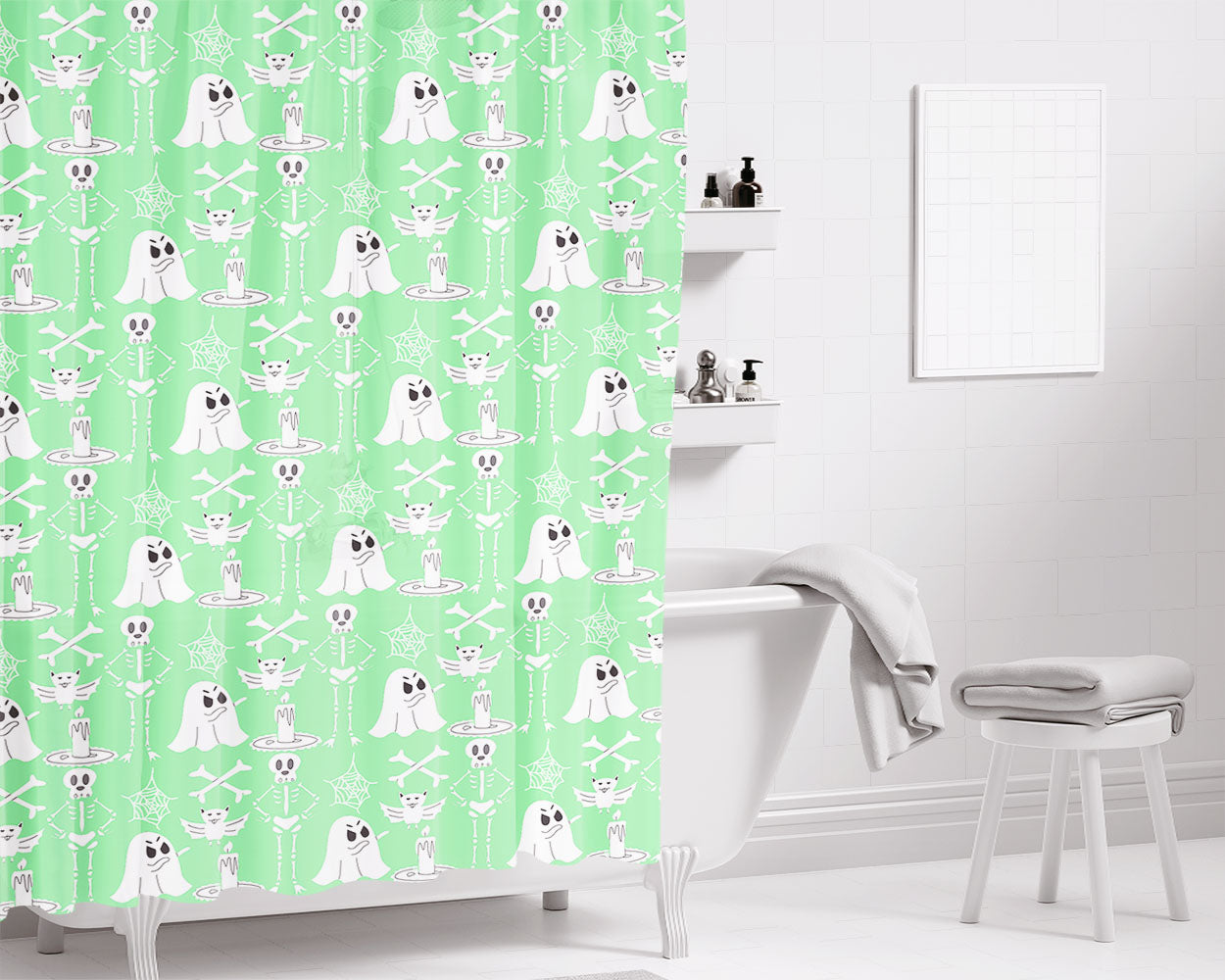 Green Lantern Hal Jordan Bathroom Shower Curtain Fabric Waterproof | 66 X 72 Inch