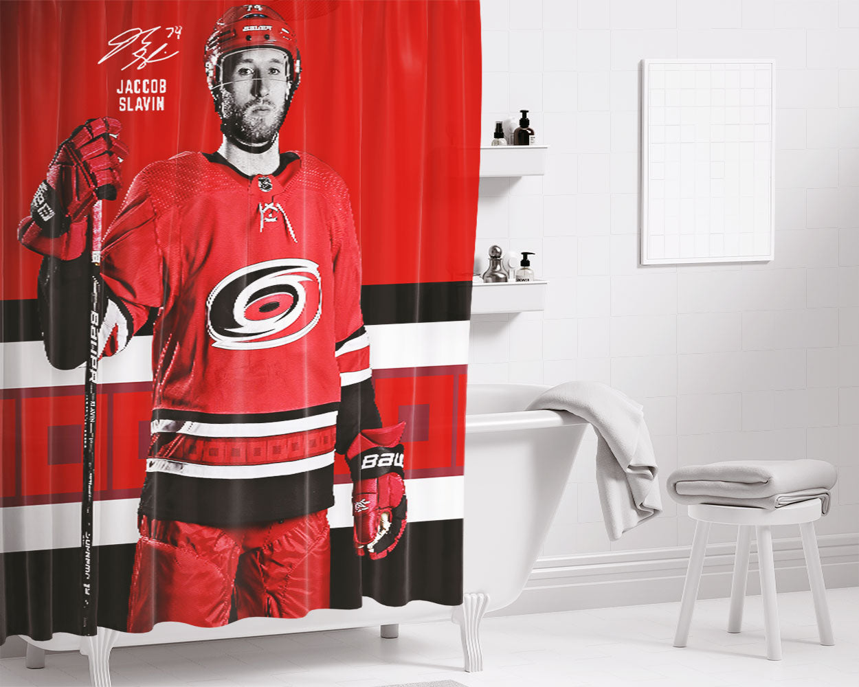 Hurley Yellow Logo With Monkey Bathroom Shower Curtain Fabric Waterproof | 66 X 72 Inch