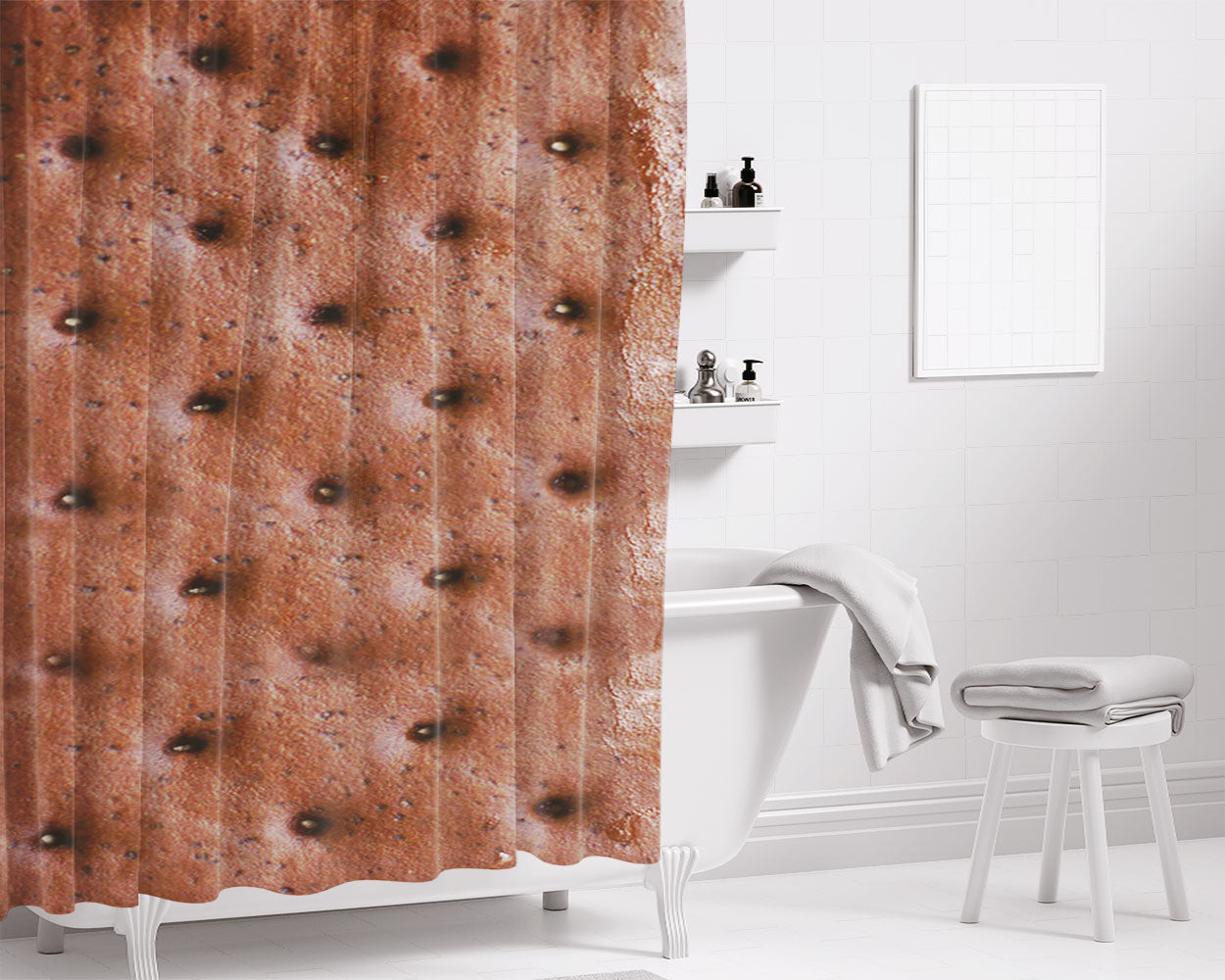 Ice Bear We Bare Bears Polar Escandalosos Bathroom Shower Curtain Fabric Waterproof | 66 X 72 Inch