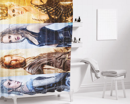 Ice King Adventure Time Art Bathroom Shower Curtain Fabric Waterproof