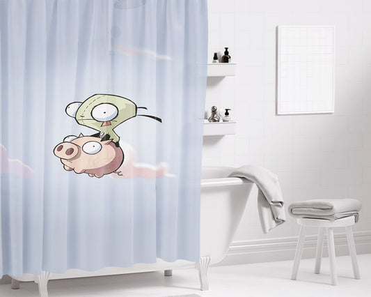 Inuyasha Anime Boy Bathroom Shower Curtain Fabric Waterproof | 66 X 72 Inch