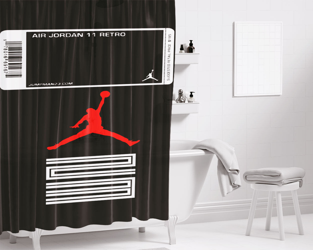 Jonny Quest Vintage Comic Noise Bathroom Shower Curtain Fabric Waterproof | 66 X 72 Inch