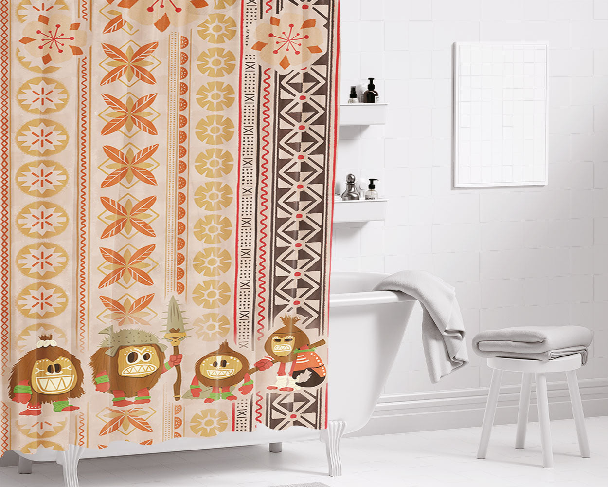 Kai Lego Red Ninjago Bathroom Shower Curtain Fabric Waterproof | 66 X 72 Inch