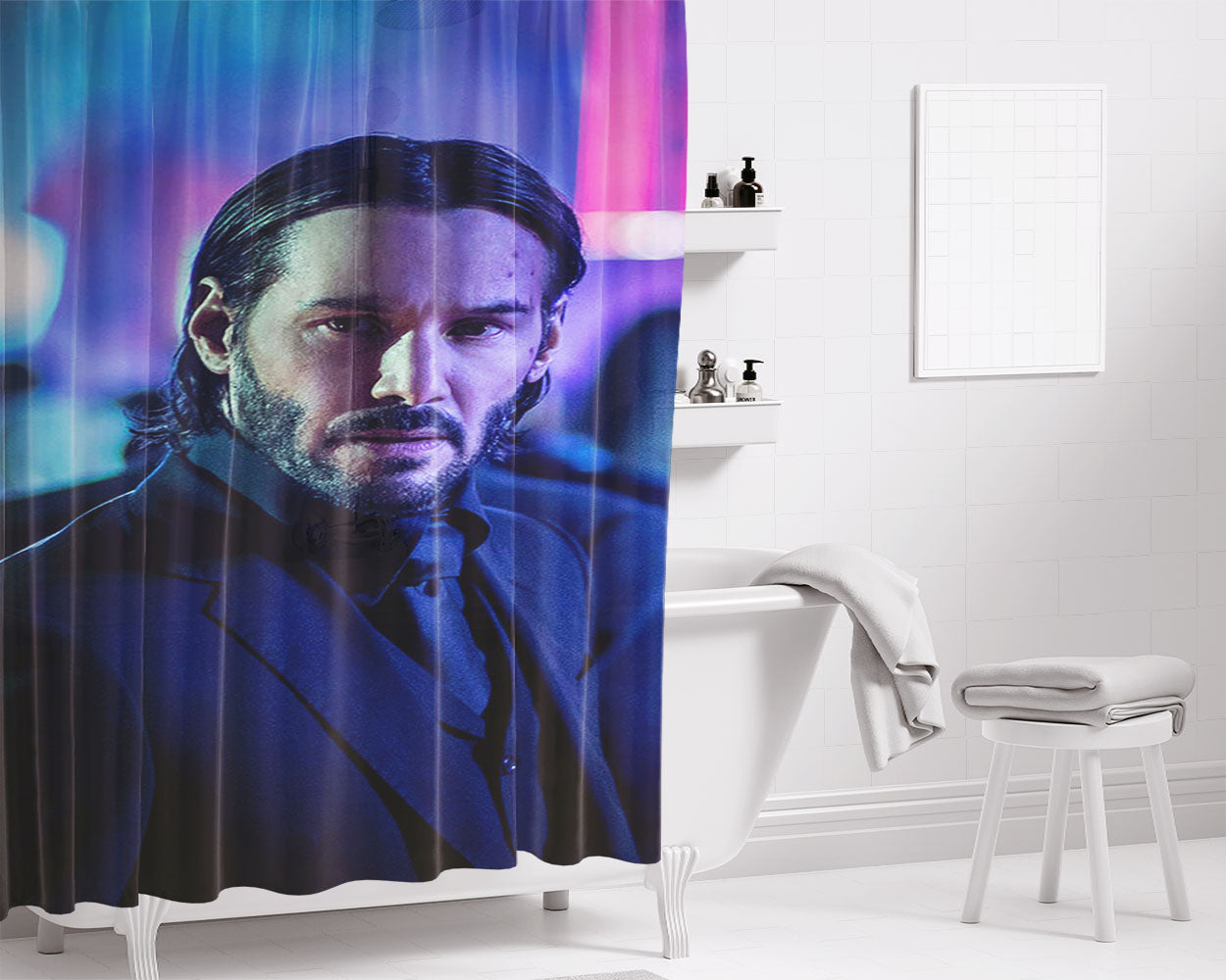 Kda Pop Stars Fan Art Artwork League Of Legends Bathroom Shower Curtain Fabric Waterproof | 66 X 72 Inch