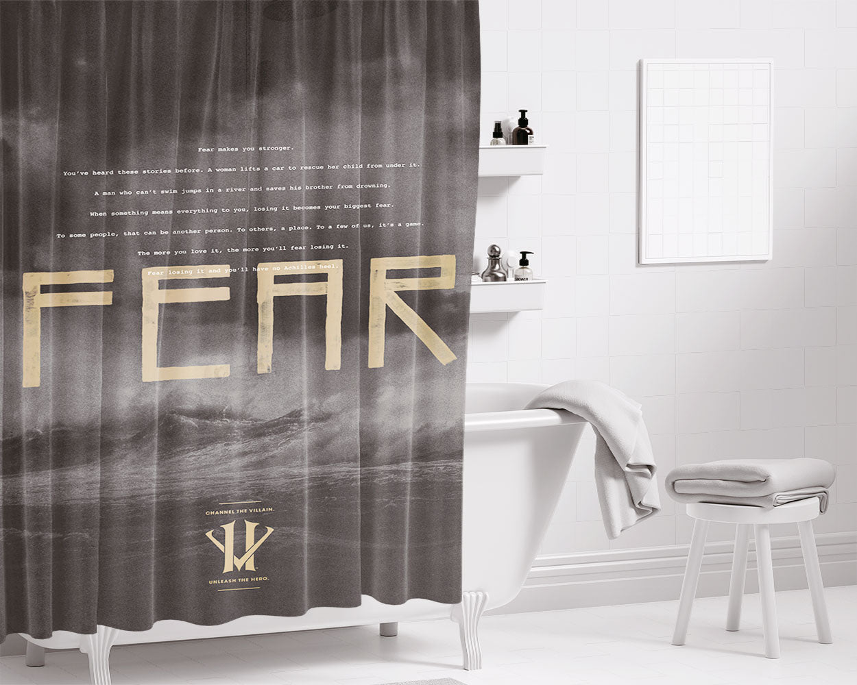 Kobe Bryant Face Bathroom Shower Curtain Fabric Waterproof | 66 X 72 Inch