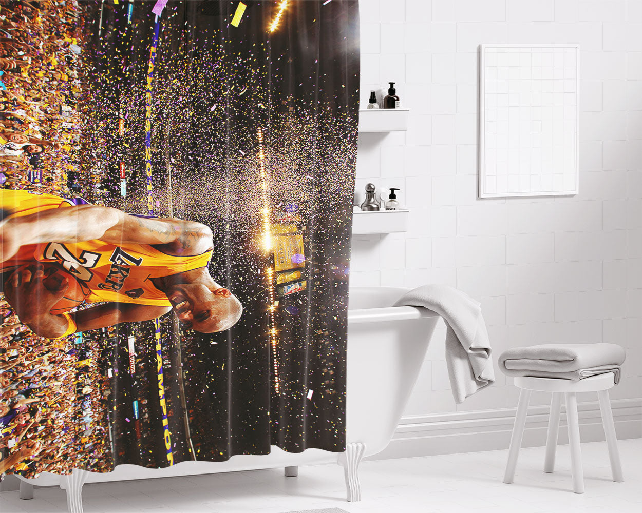 Kobe Bryant Kobe System Bathroom Shower Curtain Fabric Waterproof | 66 X 72 Inch