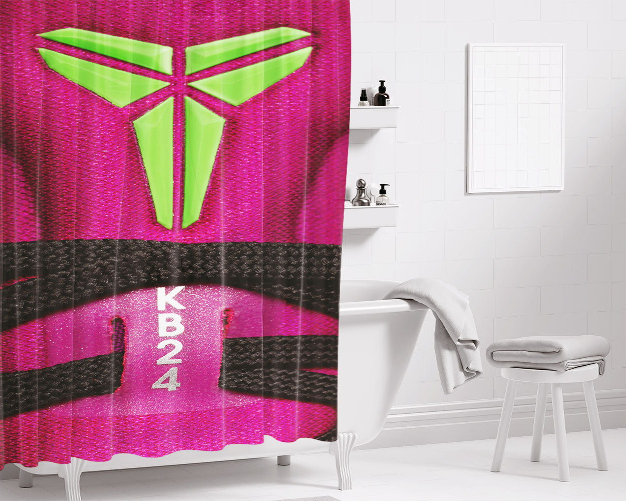 Kobe Bryant Legends Never Die Bathroom Shower Curtain Fabric Waterproof | 66 X 72 Inch