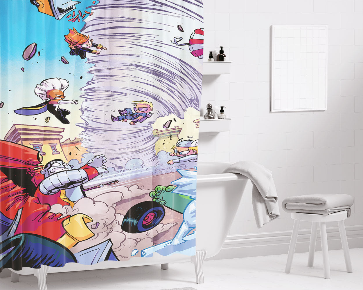 Linkin Park Bathroom Shower Curtain Fabric Waterproof | 66 X 72 Inch