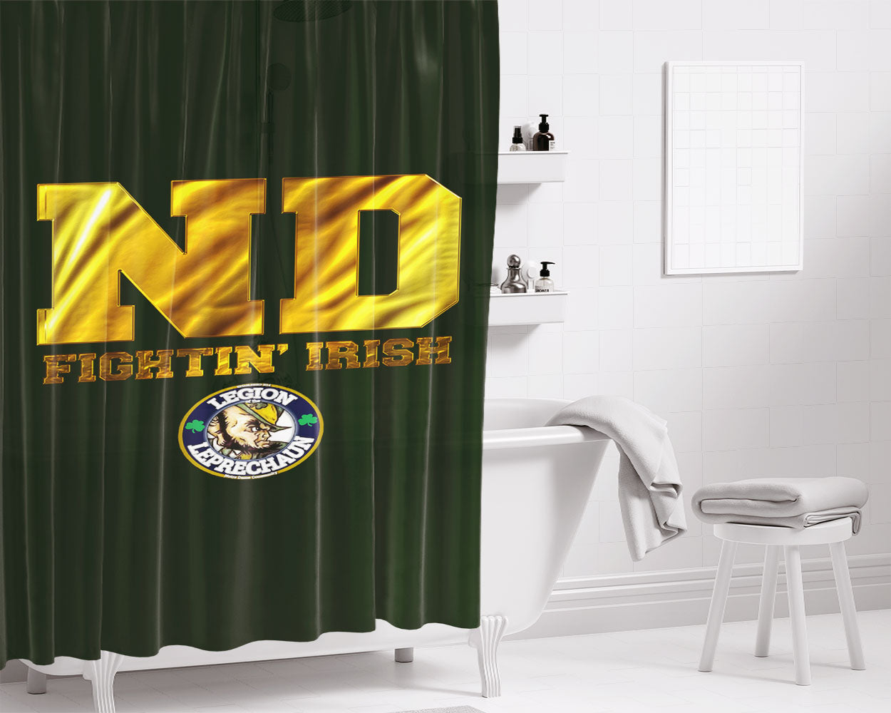Nba National Basketball Association Logos Team Bathroom Shower Curtain Fabric Waterproof | 66 X 72 Inch