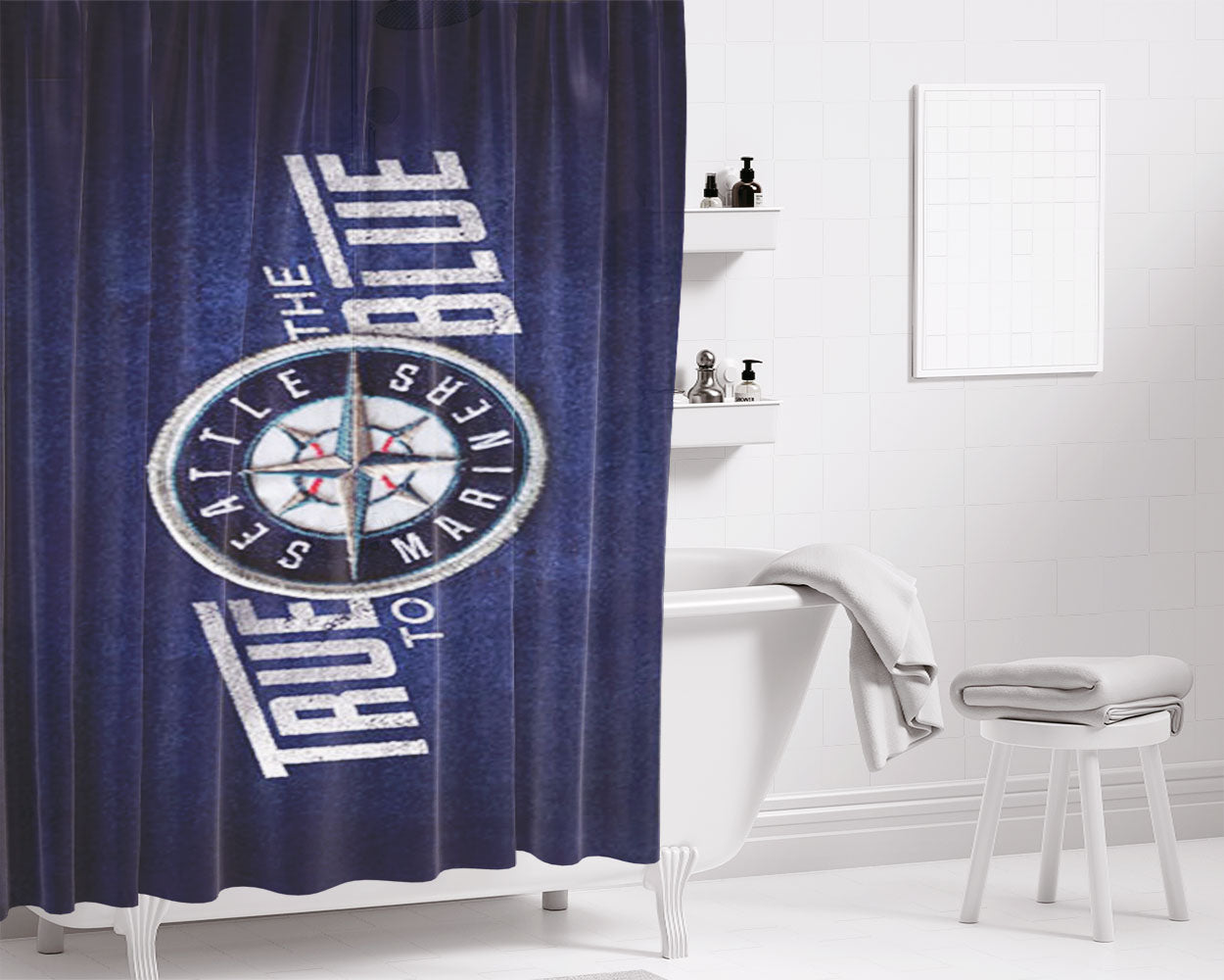 Scuderia Ferrari Bathroom Shower Curtain Fabric Waterproof | 66 X 72 Inch