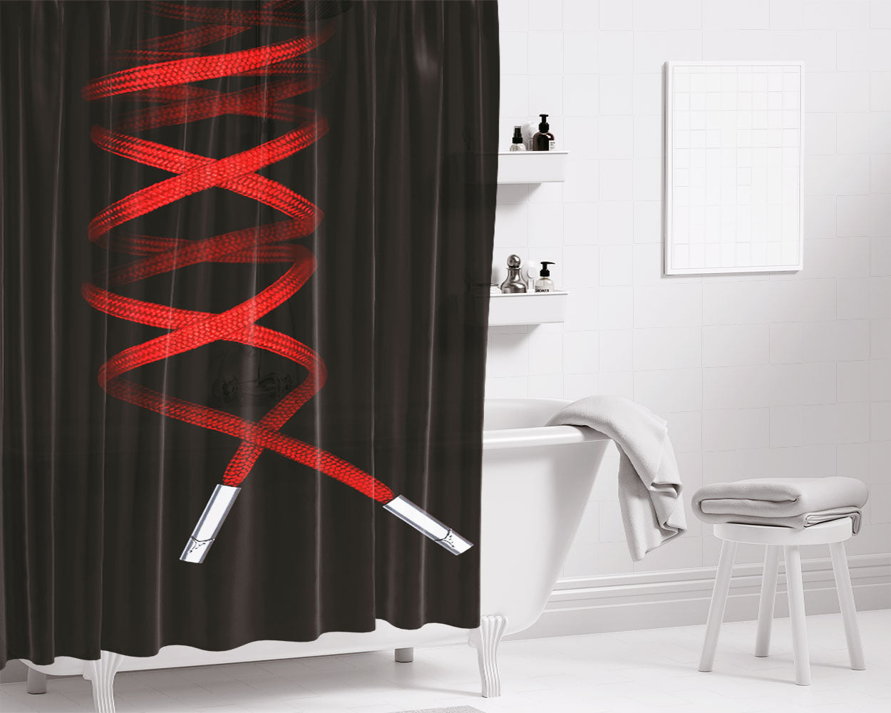 Shinobu Kocho Demon Slayer Anime Bathroom Shower Curtain Fabric Waterproof | 66 X 72 Inch