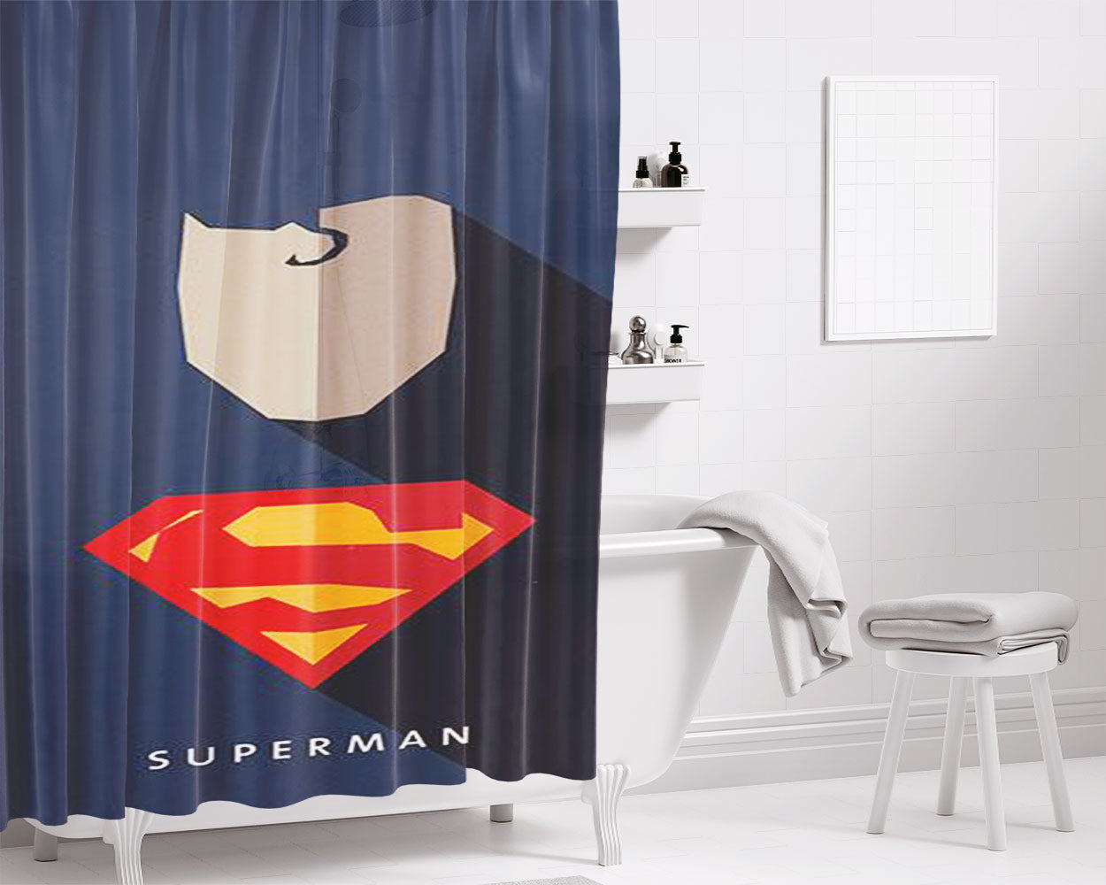 Super Mario Minions Bathroom Shower Curtain Fabric Waterproof | 66 X 72 Inch