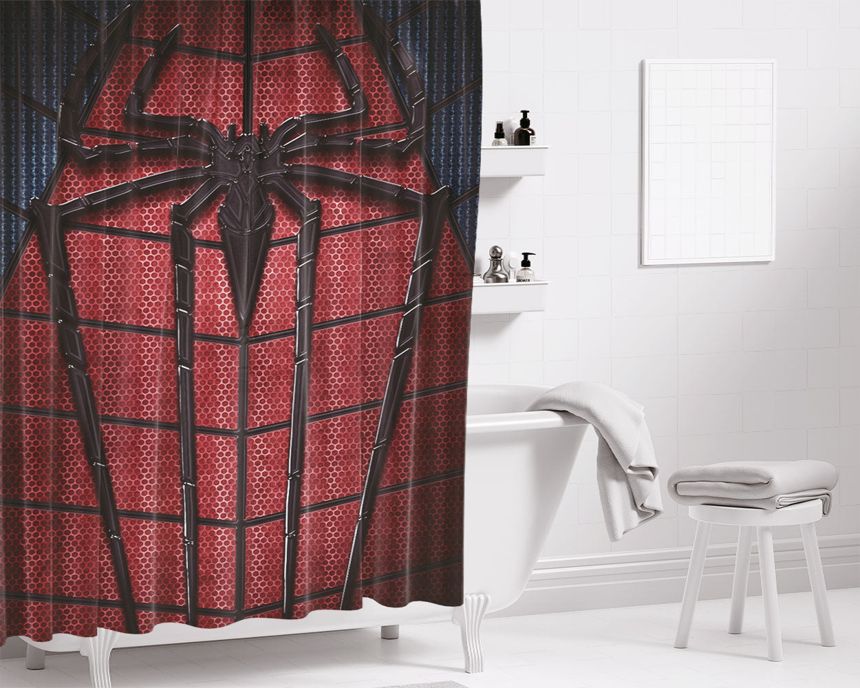Thanksgiving Mickey & Minnie Autumn Bathroom Shower Curtain Fabric Waterproof | 66 X 72 Inch